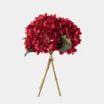 زهور صناعية هيدرانجا، لون احمر 