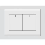 مفتاح مزدوج، ماركة آرت دي إن أيه، لون أبيض، 16 أمبير، مقاس 7×7 سم