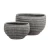 حوض بوليريسين اسمنتي، تصميم دائري، مقاس 35×27×58 سم، لون رمادي غامق