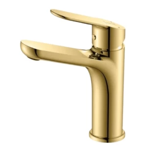 Washbasin Faucet 13.6 cm Gold Color | Saudi Ceramics