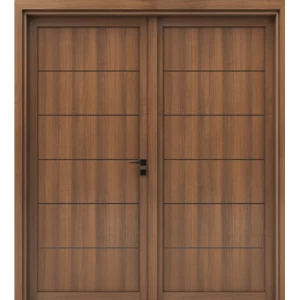 Wooden Double Door Premium 220×235 cm Brown, Thickness 6 cm | YT-02466398