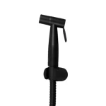 Practical Bidet Spray Mixer in Stainless Steel 304, Equipped with 1.2m Hose, Measurement 7.5 × 13.1 cm, Pressure 15 Bar, matte black Color 