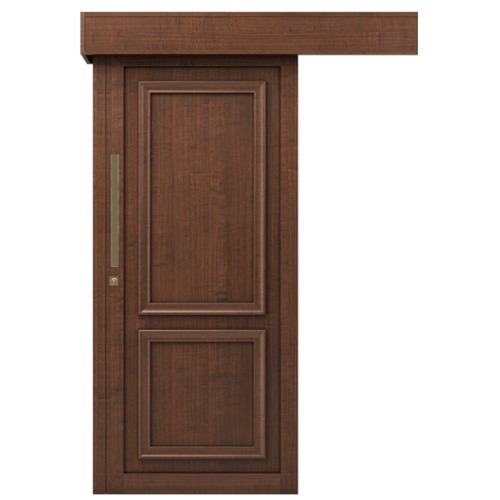 Modern Design Premium Wooden Sliding Doors 110×265 cm, 6 cm Thickness, Brown | EX02