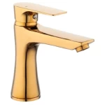 Automatic Short With Harab Bathroom Washbasin Mixer Brass, Gold Color