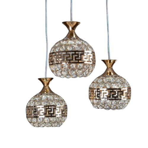 Decorative Crystal Lighting 29 cm Width 18 cm Length Gold Color | 