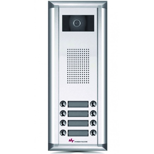 Intercom Device with Outdoor Camera, 8-Button System, Silver and Black | 2614