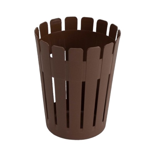 حاوية نفايات بلاستيك HDPE لون بني موديل OJXAR | مصنع الفريدي للصناعات البلاستيكية