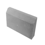 Agriculture Curbstone, Flush , Cement Color, Width 10 cm, Height 30 cm, Thickness 50 cm, Model KERB--103050-GY-FH