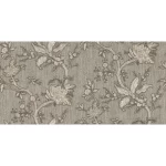 ورق جدران ايطالي تصميم ورود مقاس 10 م×1.06 م، لون بيج غامق، موديل 38001