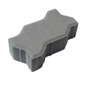 S Shaped Uni Interlock Paver Tiles Height 8 cm Gray Color | Al hasaniah of tradeing&industry groub