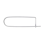 Safety pin, standard duty, without coil, carbon steel          zinc diameter 3/64 inch.          ---Opening-   