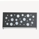 Outdoor Beat Wall Light, Black Color, Dimensions 26.5 x 10.4 x 7 cm