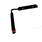 وصلة مرنة للمسارات المغناطيسية، لون أسود، مقاس 450×15×17 مم