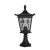 فانوس سور أرضي بقاعدة، ارتفاع 43 سم، قطر 19 سم، لون أسود