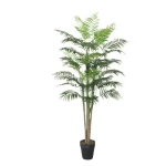 شجرة نخيل قزم زينة صناعية  150 سم، لون أخضر 