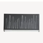 Beat Wall Light 12W, Black Color, Size 27 x 11 x 7.8 cm