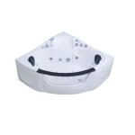 Corner Jacuzzi Bathtub, Silver, Size 152x152 cm, White Color