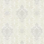 Italian Wallpaper Creamy Color Classic Design, Size 10mx1.06m, Model RC19012