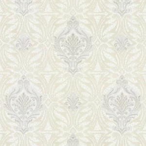 ورق جدران ايطالي لون كريمي تصميم كلاسيك، مقاس 10 م×1.06 م، موديل RC19012 | شركة بالبيد للديكور