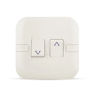 Curtain Switch 2 Gang 10 Amp 7x7cm White 250V | Spectra