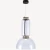 Atollo Pendant Light Modern, Dimensions 45 x 45 x 60 cm, Clear Color