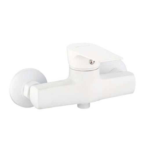 Automatic Shattaf Bathroom Mixer Brass, White | Al Muhaidib Sanitary and Ceramic