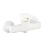 Automatic Shattaf Bathroom Mixer Brass, White