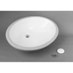 Oval Shape Ceramic Wash Basin Under Counter, Size 42×56×19 cm