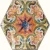 Veracruz Hexagonal Porcelain with Andalusian Design, Multicolored, Size 23×27 cm, Spanish