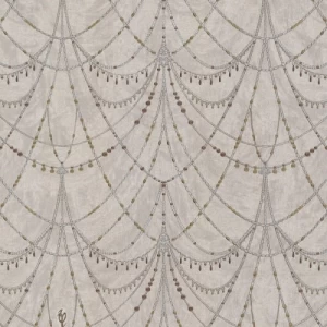 Italian Wallpaper Gray Color, Length 10m, Width 1.06m, Model 85082 | Balbaid Decor Company