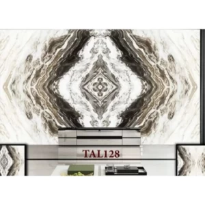 Marble Alternative Rectangle 290x244 cm Beige with Brown Veins | Luxury line