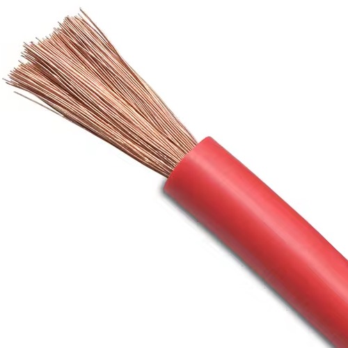 سلك بحرة 16 مم² نحاس شعر مرن 450/750 فولت، عازل PVC 70°C، أحمر، طول 300 قدم | بحرة للكابلات