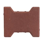 Smooth Interlock Tiles, Behaton Design, Size 19.8x16.3 cm, Thickness 8 cm, Light Red Color | Al Sarif Company