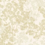 ورق حائط مزخرف، لفة تغطي 15 متر مربع، لون أصفر