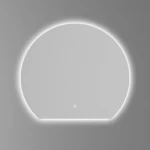 مراية حمام مضيئه دائري الشكل  ، مقاس 70×80 سم، سماكة 4 مم