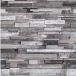 ورق حائط تصميم ثلاثي الابعاد مقاس 10م×0,53م، لون رمادي