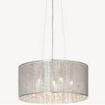 تعليقة إضاءة سقفية، لون ابيض، طول 45 سم عرض 45 سم ارتفاع 142 سم