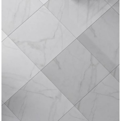 Porcelain Flooring 60x60x0.9 cm, White Color, Statario Model | Abyat Company