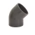 UPVC Plastic Elbow 45° Size 75 mm, Length 128 mm, Grey Color | Cosmoplast