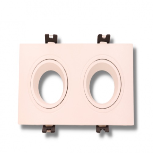 Double Spotlight Ring 7 cm Width 15 cm Length White | Matkel Store