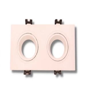 Double Spotlight Ring 7 cm Width 15 cm Length White | Matkel Store