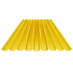 Corrugated Roof Sheet [Shinko Zinc] Thickness  0.32 mm Length  4.5 meter Yellow Color