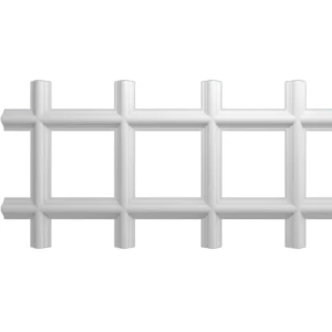 Decorative PU Foam Cornices 4x62x29.6 cm, White | Zakharef Company