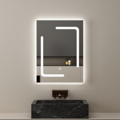LED Mirror 60×80 Cm Contemporary Rectangular | Al Muhaidib Sanitary and Ceramic