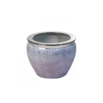 Ceramic Vase , Dimensions 40×40 cm, Purple Color, Round Shape