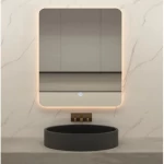 مراية حمام مضيئة، مستطيل، ابعاد 70×90 سم