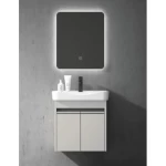 Bathroom Washbasin Ceramic Basin, Creamy Color, Size 50 cm