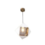 Ceiling Pendant New Classic, Golden Color, 16.5 cm Length, 15.5 cm Width
