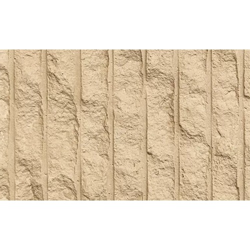 Broken Linear Clay Sheets Stone Alternative, Light Brown, 2440×1220 mm | MCM Clay Cladding