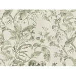 Italian wooded Wallpaper, Size 10m×1.06m, beige with green Color, Model Z21839